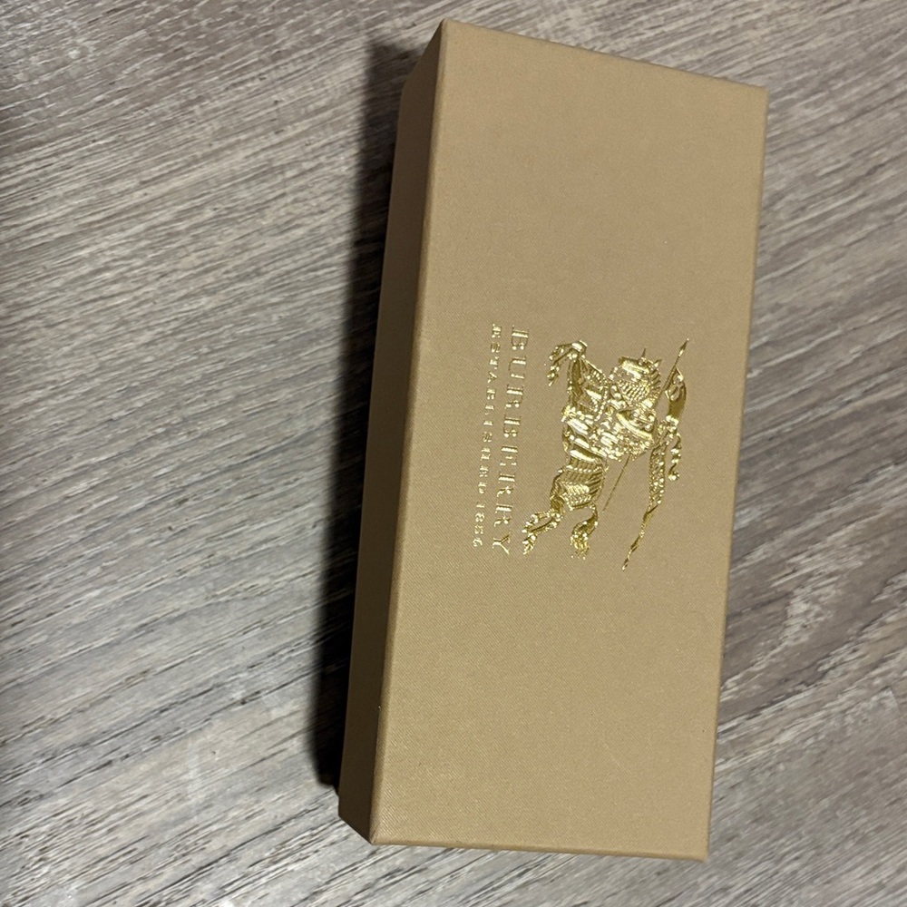Burberry Beige Box with Gold Emblem
